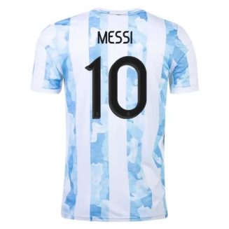Fotbalové Dresy Argentina Messi 10 Domácí Dres 2021 – Krátký Rukáv