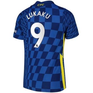Fotbalové Dresy Chelsea Lukaku 9 Domácí Dres 2021-2022 – Krátký Rukáv