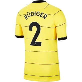 Fotbalové Dresy Chelsea Rudiger 2 Venkovní Dres 2021-2022 – Krátký Rukáv
