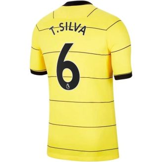 Fotbalové Dresy Chelsea T.Silva 6 Venkovní Dres 2021-2022 – Krátký Rukáv