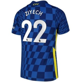 Fotbalové Dresy Chelsea Ziyech 22 Domácí Dres 2021-2022 – Krátký Rukáv
