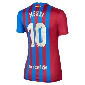 Fotbalový dres FC Barcelona Messi 10 Domácí Dres Dámské 2021-2022