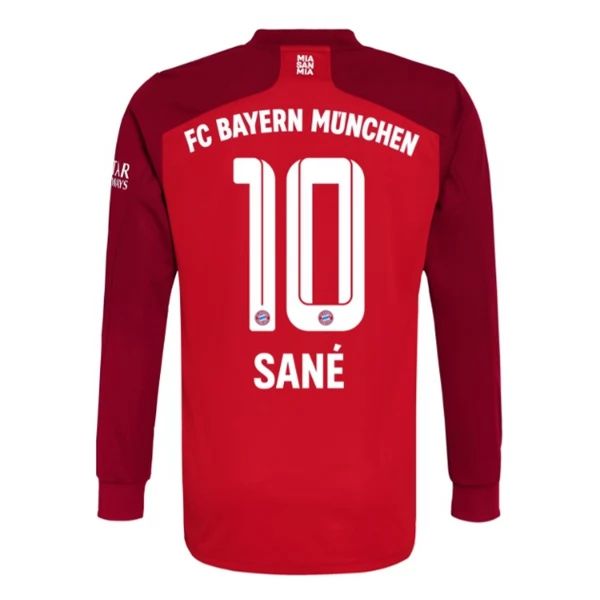 Fotbalové Dresy FC Bayern Mnichov Sané 10 Domácí Dres 2021-2022 – Dlouhý Rukáv