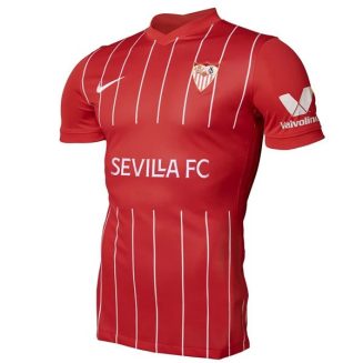 Fotbalové Dresy FC Sevilla Venkovní Dres 2021-2022 – Krátký Rukáv