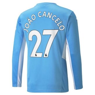 Fotbalové Dresy Manchester City João Cancelo 27 Domácí Dres 2021-2022 – Dlouhý Rukáv