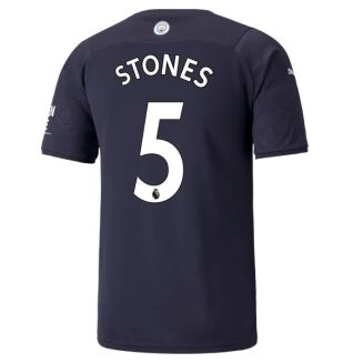 Fotbalové Dresy Manchester City Stones 5 Alternativní Dres 2021-2022 – Krátký Rukáv