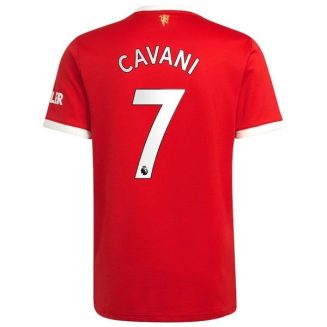 Fotbalové Dresy Manchester United Cavani 7 Domácí Dres 2021-2022 – Krátký Rukáv