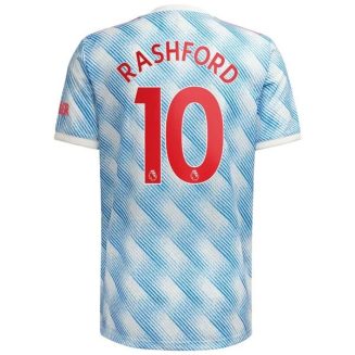 Fotbalové Dresy Manchester United Rashford 10 Venkovní Dres 2021-2022 – Krátký Rukáv