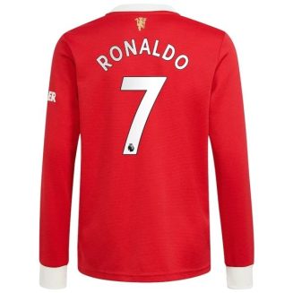 Fotbalové Dresy Manchester United Ronaldo 7 Domácí Dres 2021-2022 – Dlouhý Rukáv